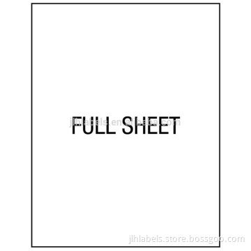 100 Full Page shipping labels. Thick enough to work in all Laser & Inkjet Printers, 8.5 X 11 Inch label,